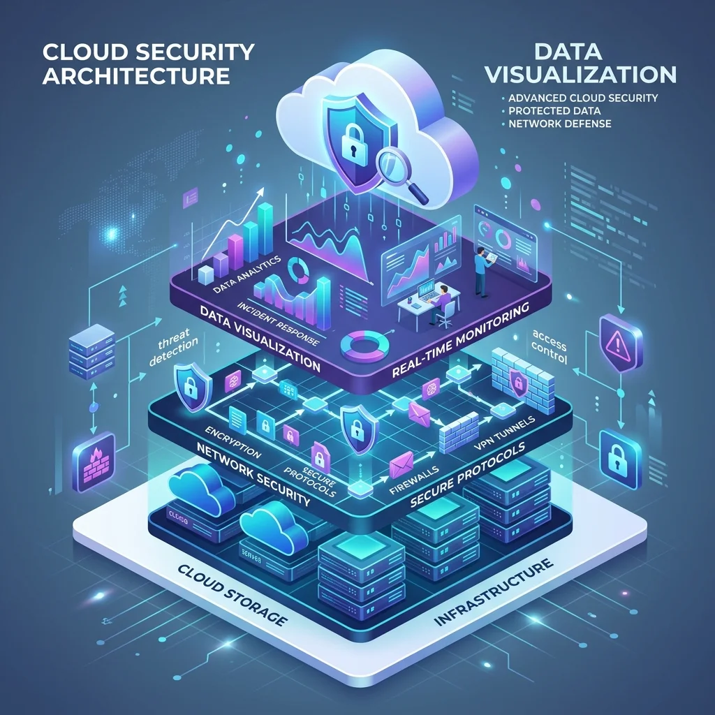 Cloud Security and Network Architecture Diagram